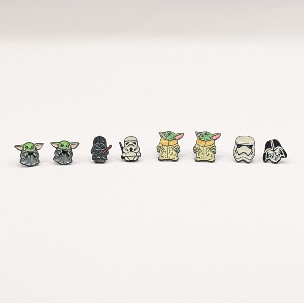 Star Wars Earrings Bundle Of 4 Stud Earrings
